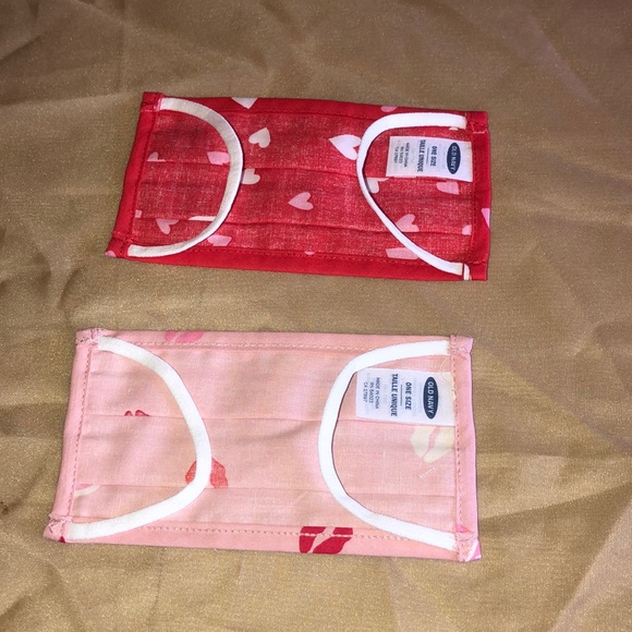 Little Girls Pink Shorts with Matching 💕 Mask - Picture 4 of 5